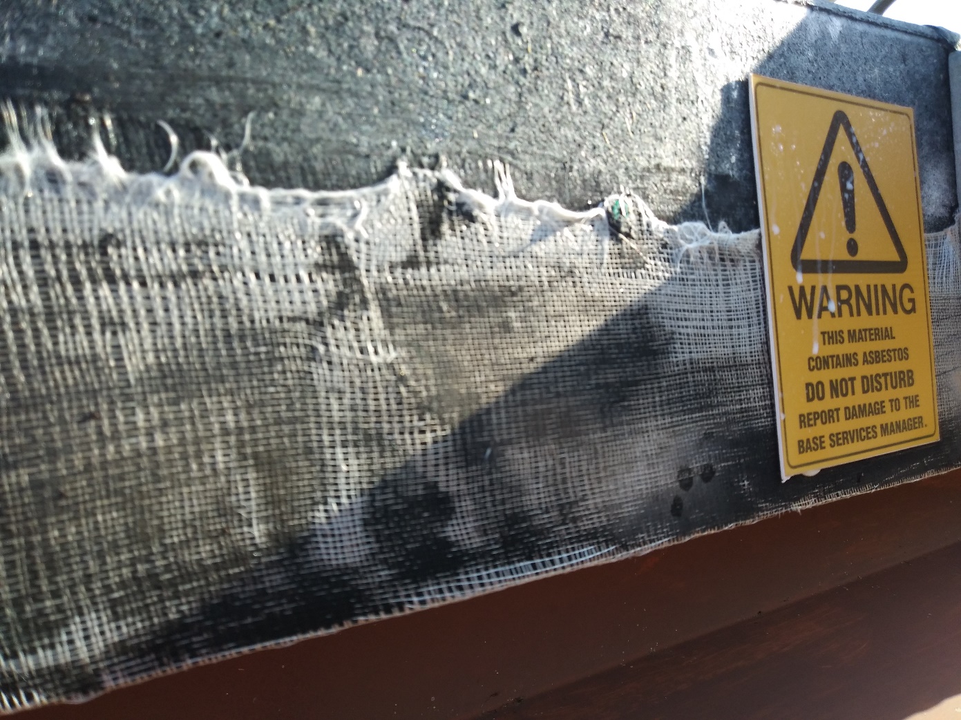 Asbestos Warning Sign